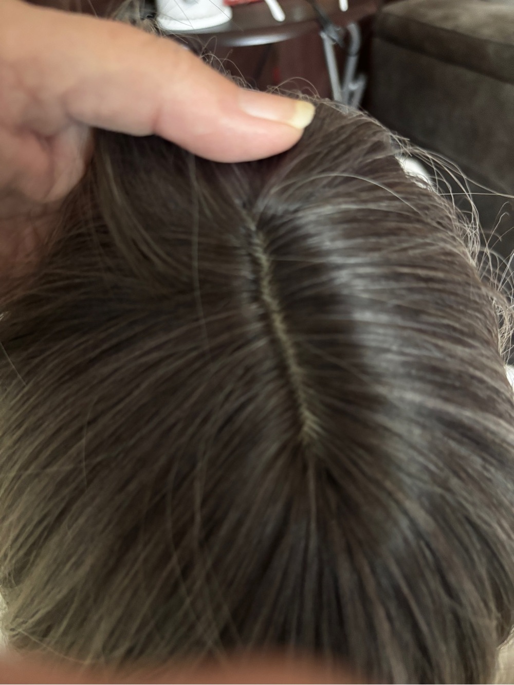 Brown Gradient 18" Layered Wig with Fringe - Picture 6 of 9